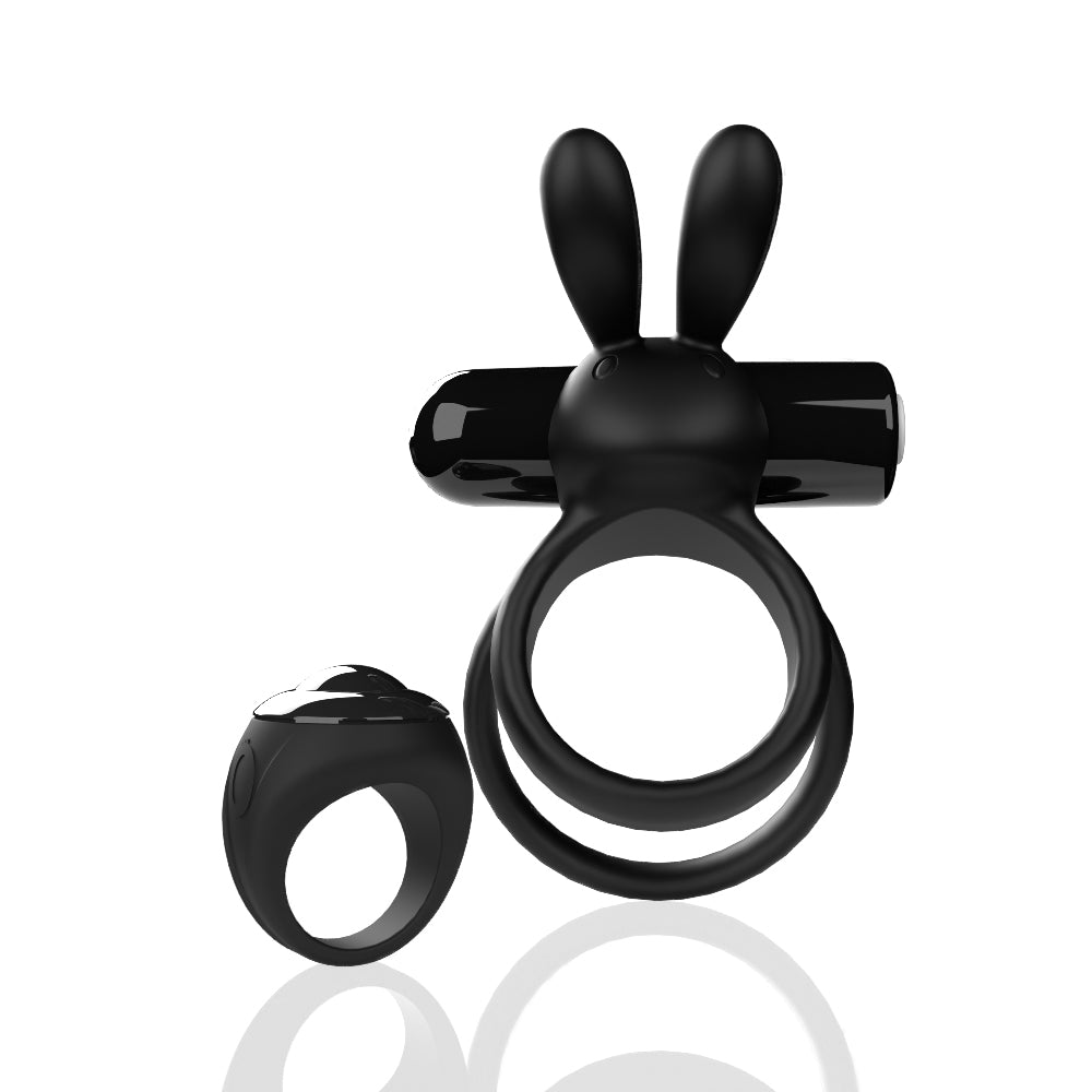 Screaming O Remote Controlled Ohare XL Vibrating Ring - Black SO-ARCHARXL-BL