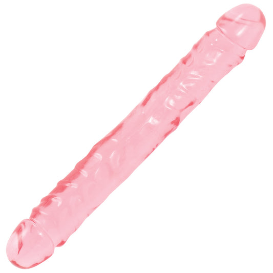 Crystal Jellies Jr. Double Dong 12 Inch - Pink DJ0287-01