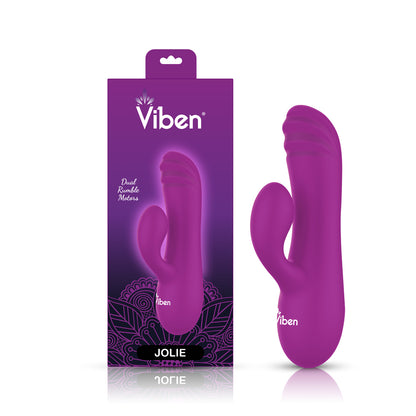 Jolie Mini Pleasure Ridges Rabbit Vibe Berry