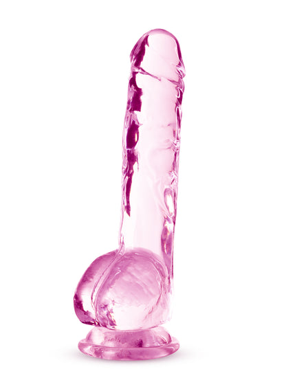 Naturally Yours Crystalline Dildo Rose