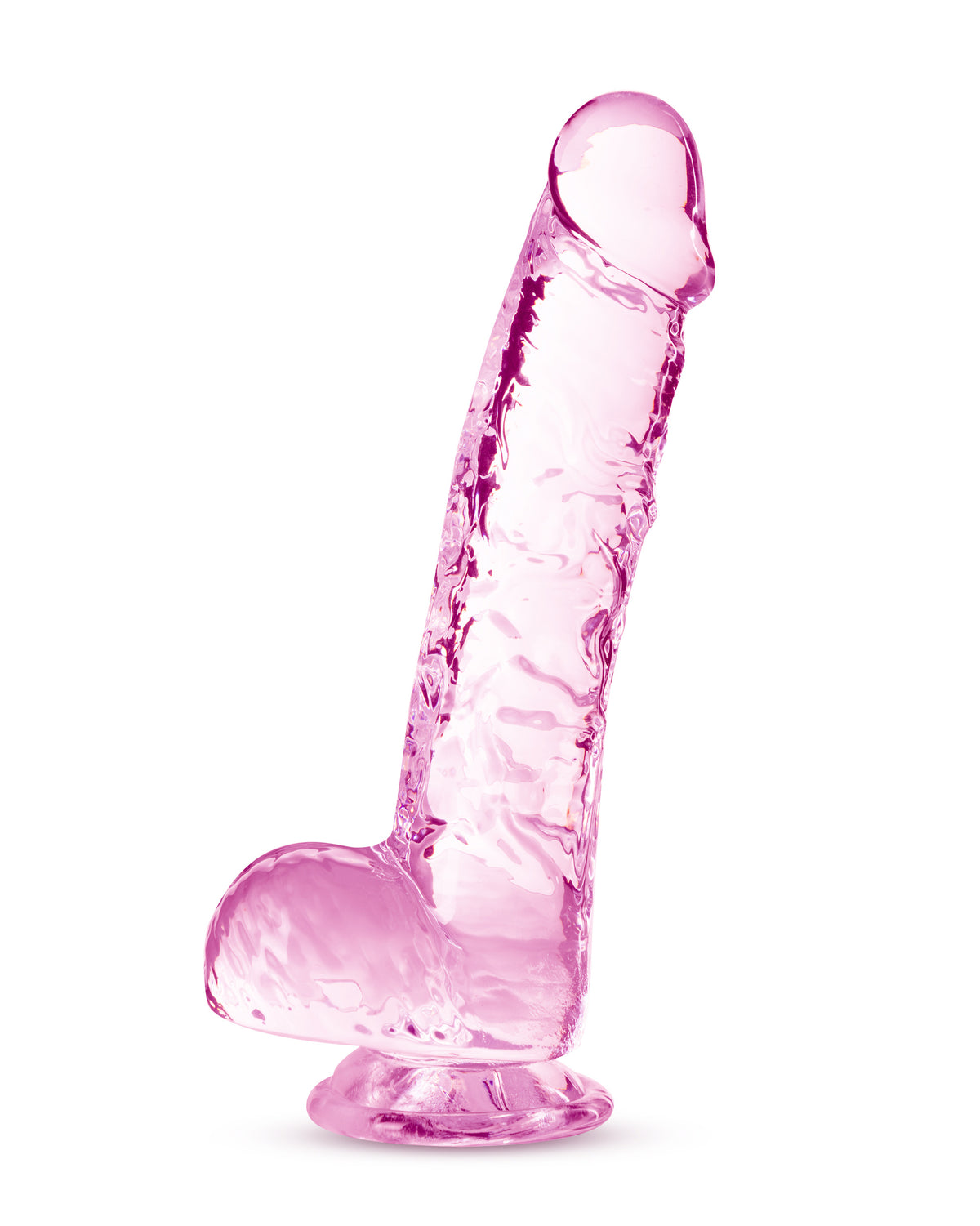 Naturally Yours Crystalline Dildo Rose