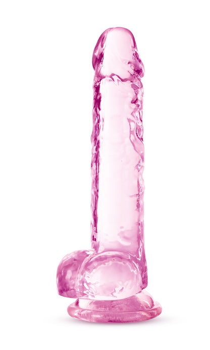 Naturally Yours Crystalline Dildo Rose