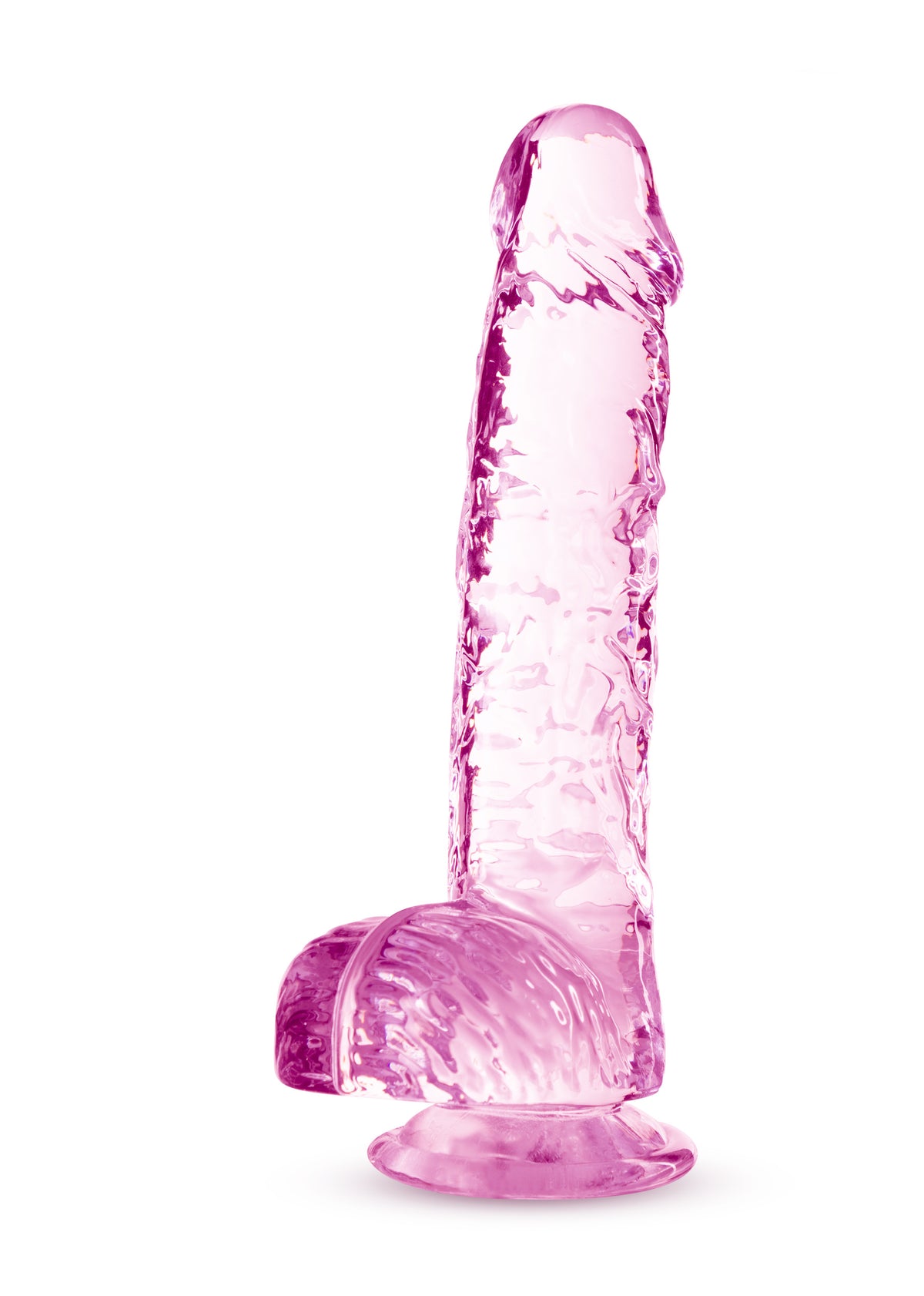 Naturally Yours Crystalline Dildo Rose