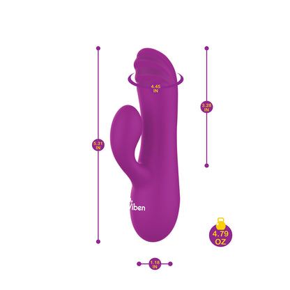 Jolie Mini Pleasure Ridges Rabbit Vibe Berry