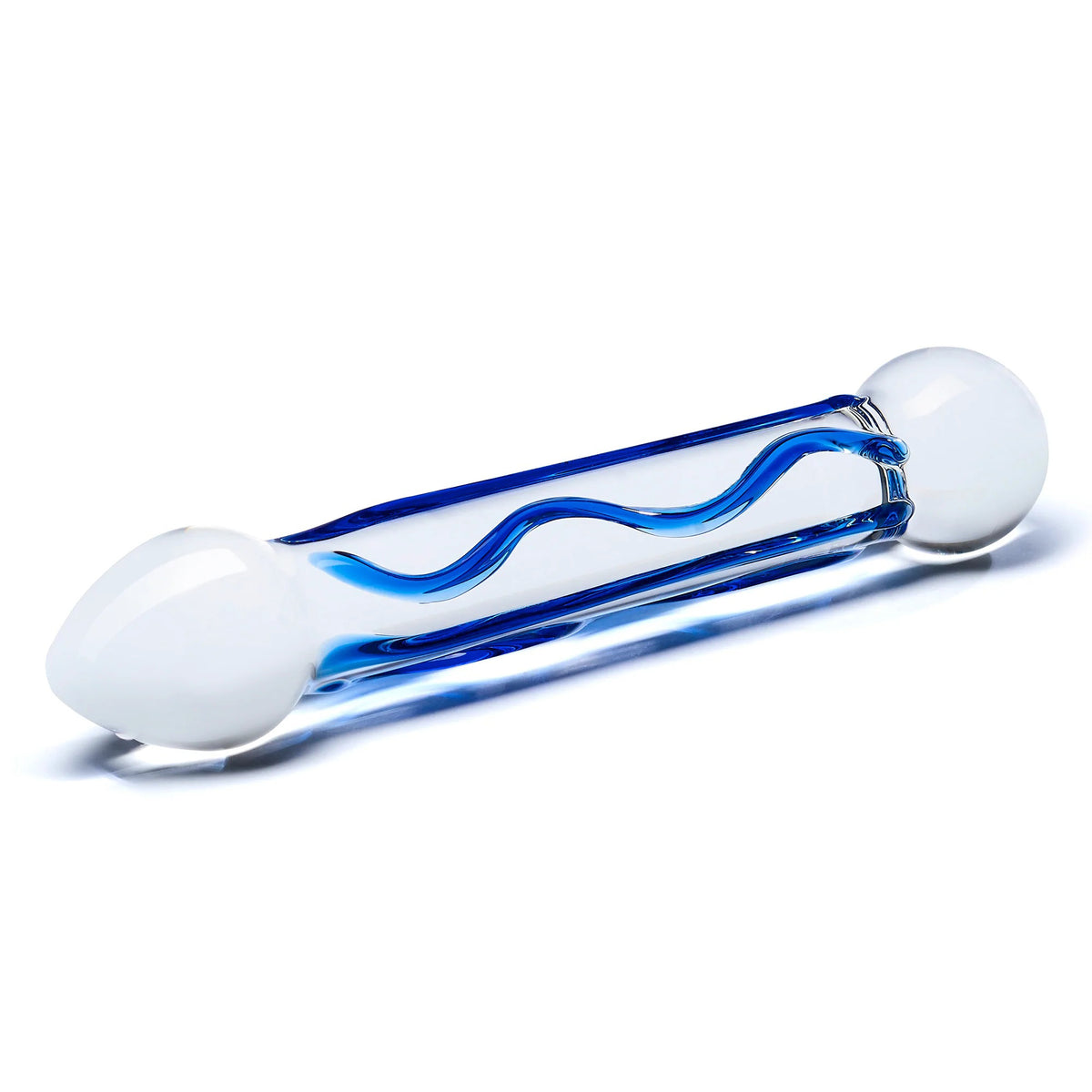 Full Tip Textured Glass Dildo