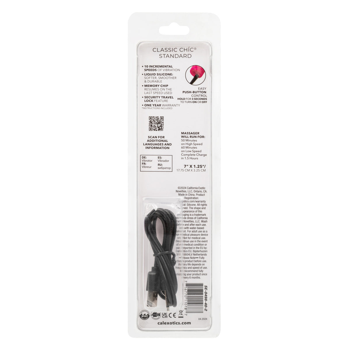 Rechargeable Classic Chic Standard Vibrator