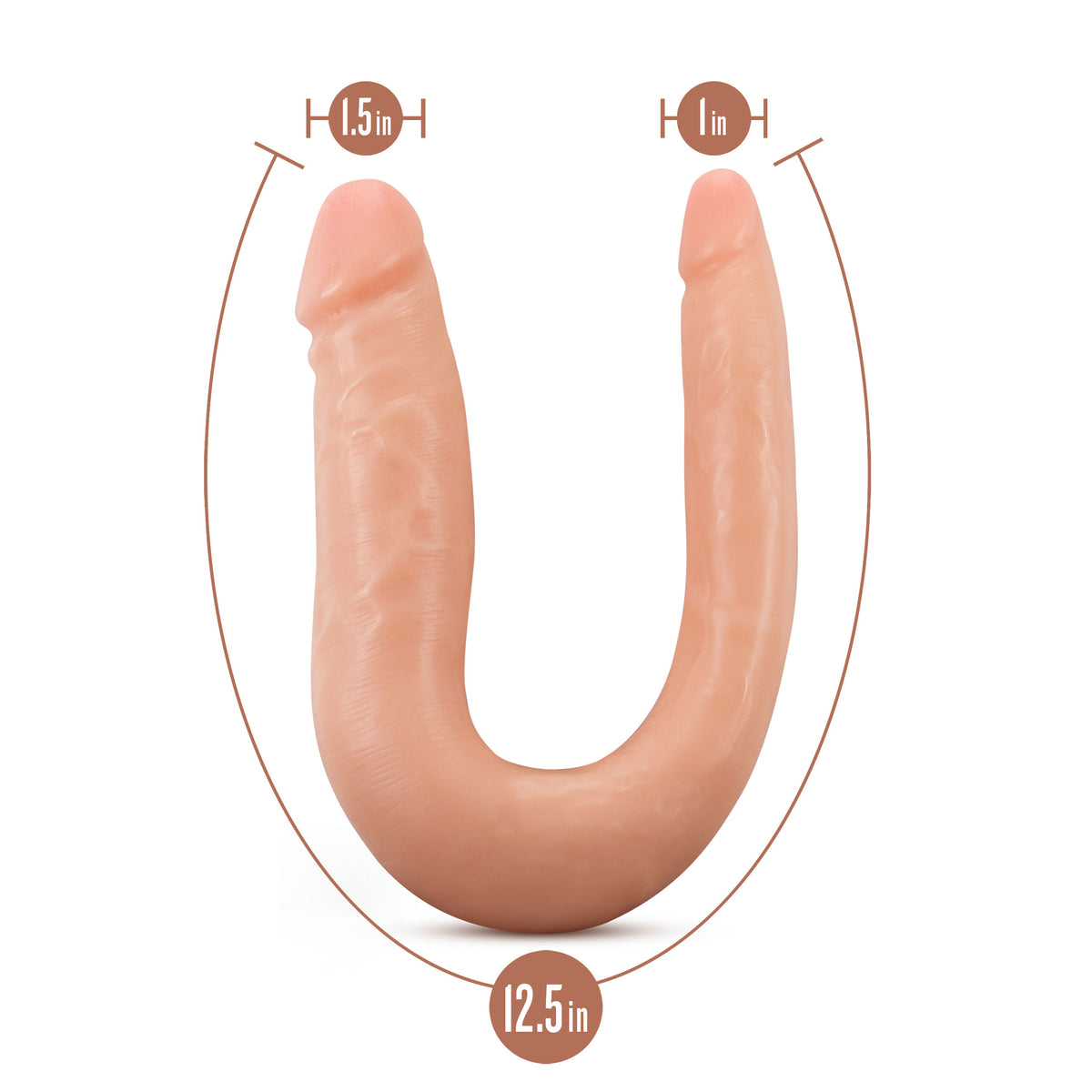 Dr Skin Silicone Dr Double Double Dong Vanilla
