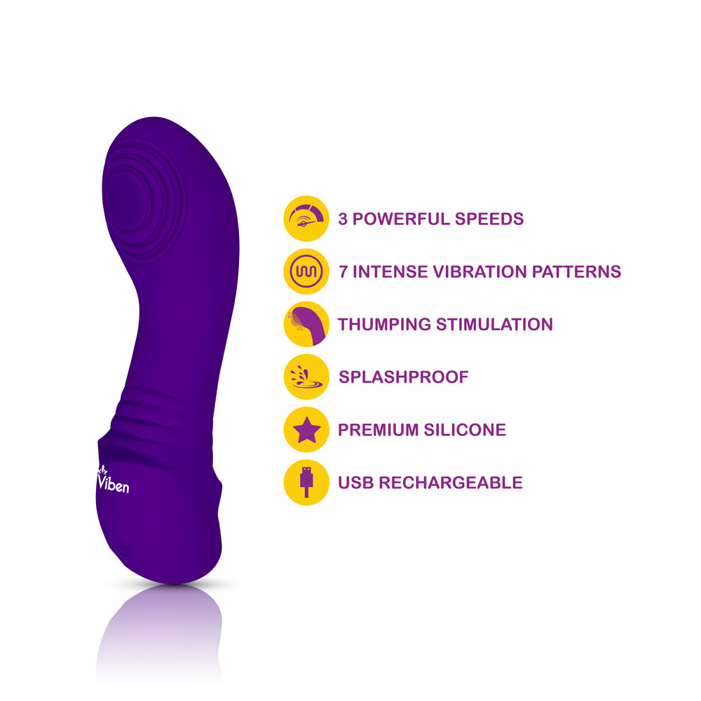 Sabela Mini Thumping G Spot Vibe Violet