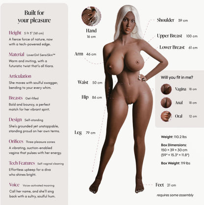 Kiara Chocolate • 5ft 3" Sex Doll