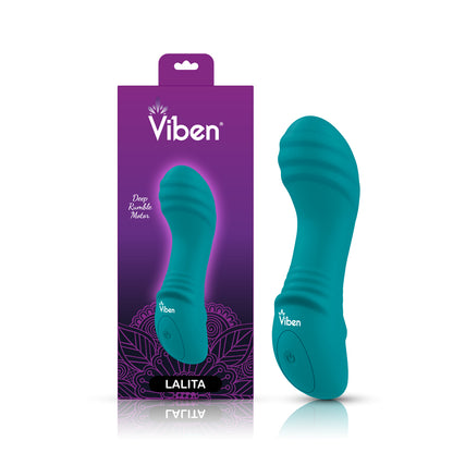 Lalita Mini Pleasure Ridges G Spot Vibe Ocean