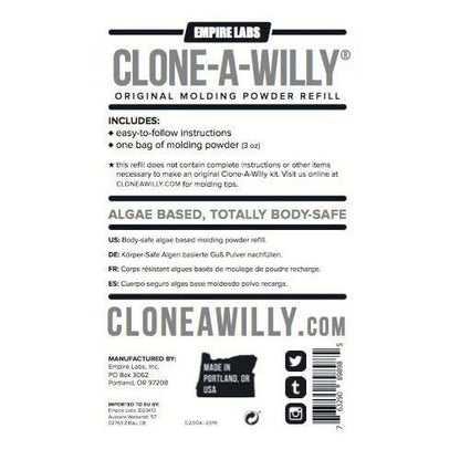 Clone A Willy, Clone A Pussy - Molding Powder, Silicon Refills