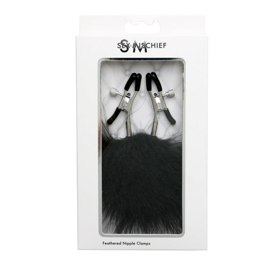 Sex And Mischief Feathered Nipple Clamps