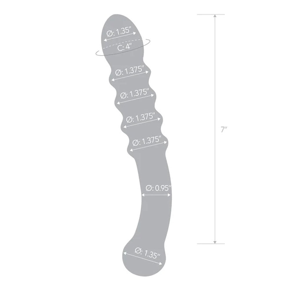 Rain Ribbed Dildo