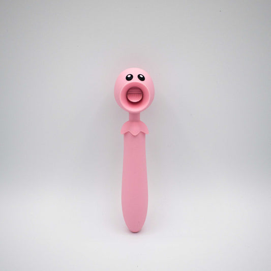 Lick n' Stick Clit Flicker and G-Spot Vibrator -  Pink LAK-9097