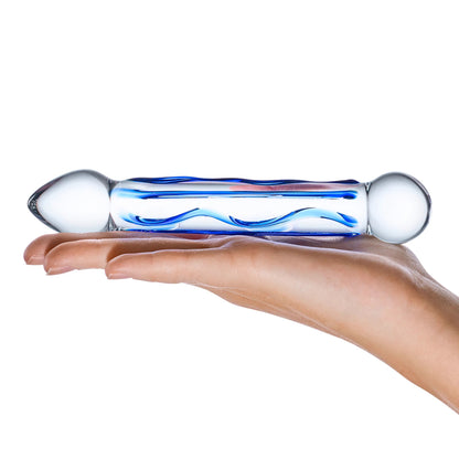 Full Tip Textured Glass Dildo