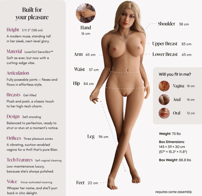 Blair Vanilla - 5ft 2" Sex Doll