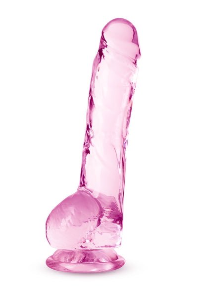 Naturally Yours Crystalline Dildo Rose