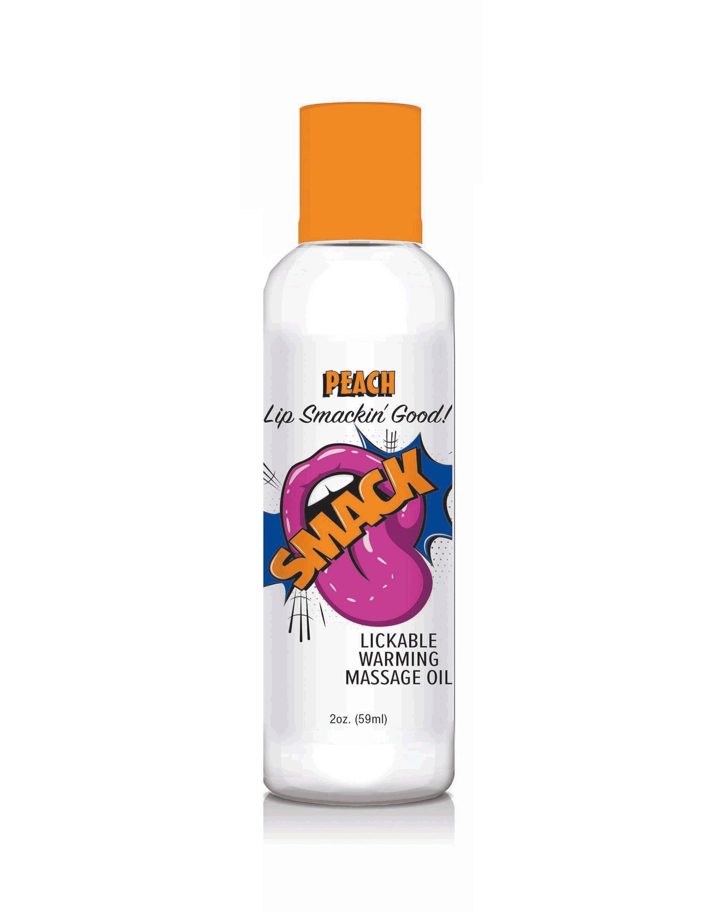 Smack Warming and Lickable Massage Oil - Peach  2 Oz LG-BT408