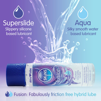 Skins Fusion - Silicone & Water Based Lubricant