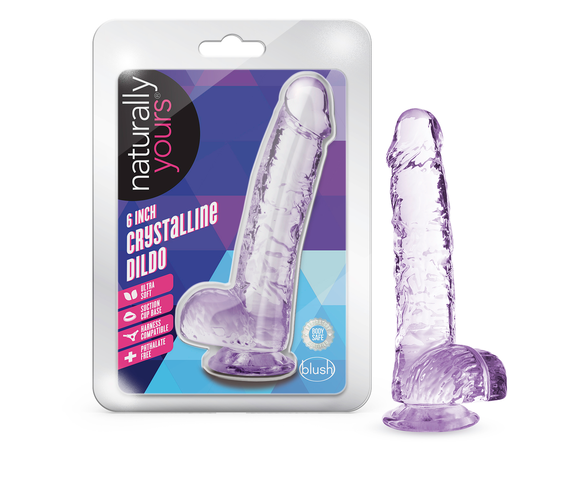 Naturally Yours Crystalline Dildo Amethyst
