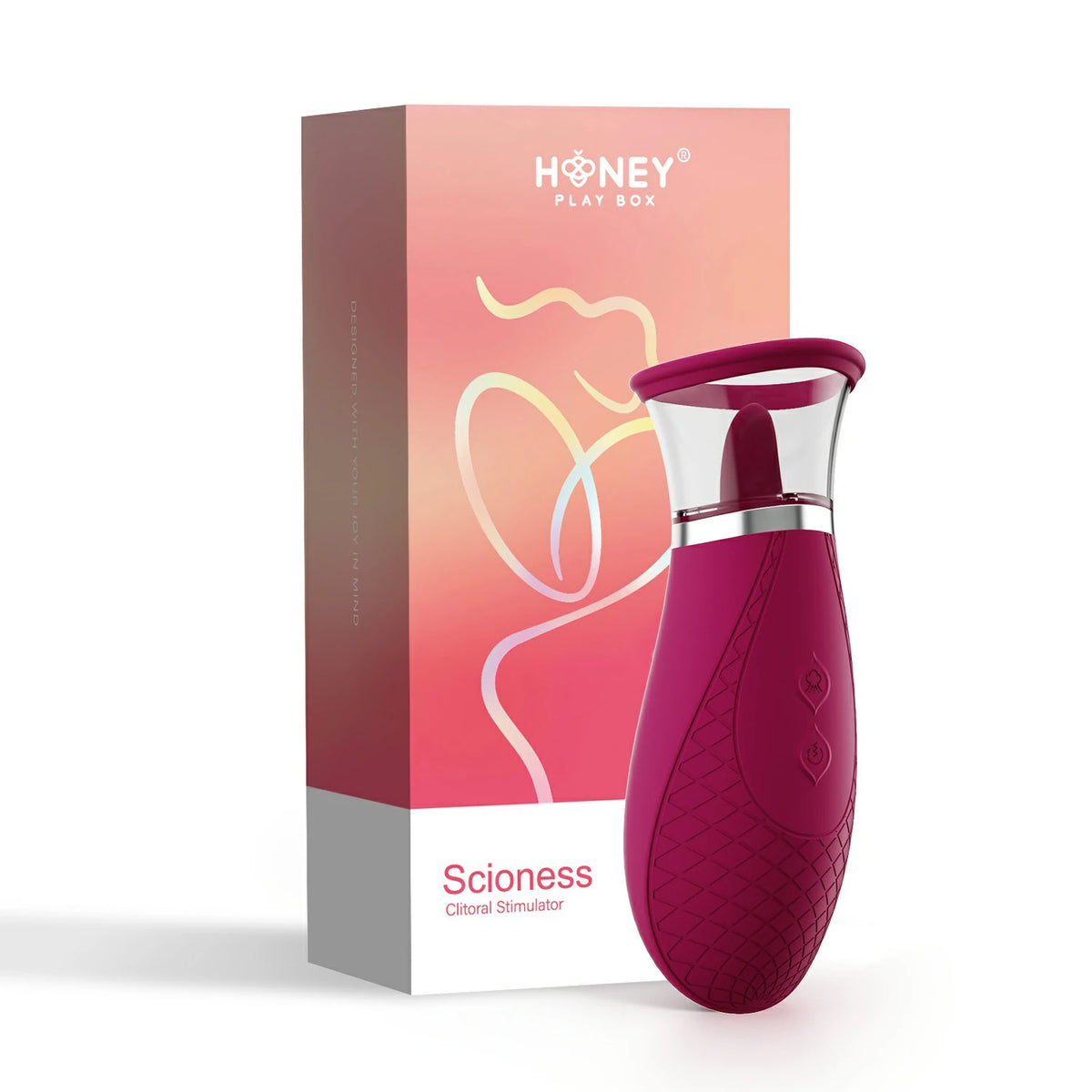 Scioness Sucking And Licking Clitoral Stimulator Wine
