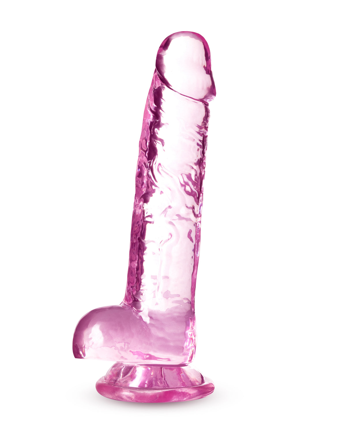 Naturally Yours Crystalline Dildo Rose