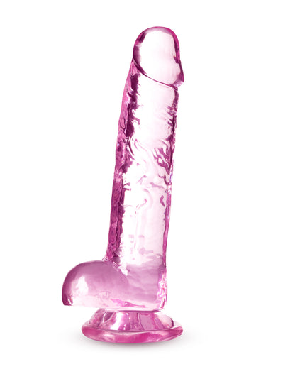 Naturally Yours Crystalline Dildo Rose
