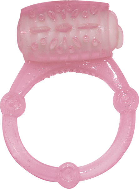 Humm Dinger Vibrating Penis Ring Clitoral Stimulator - Magenta HTP2065