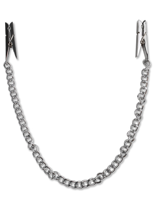 Fetish Fantasy Series Nipple Chain Clips - Silver PD3607-26